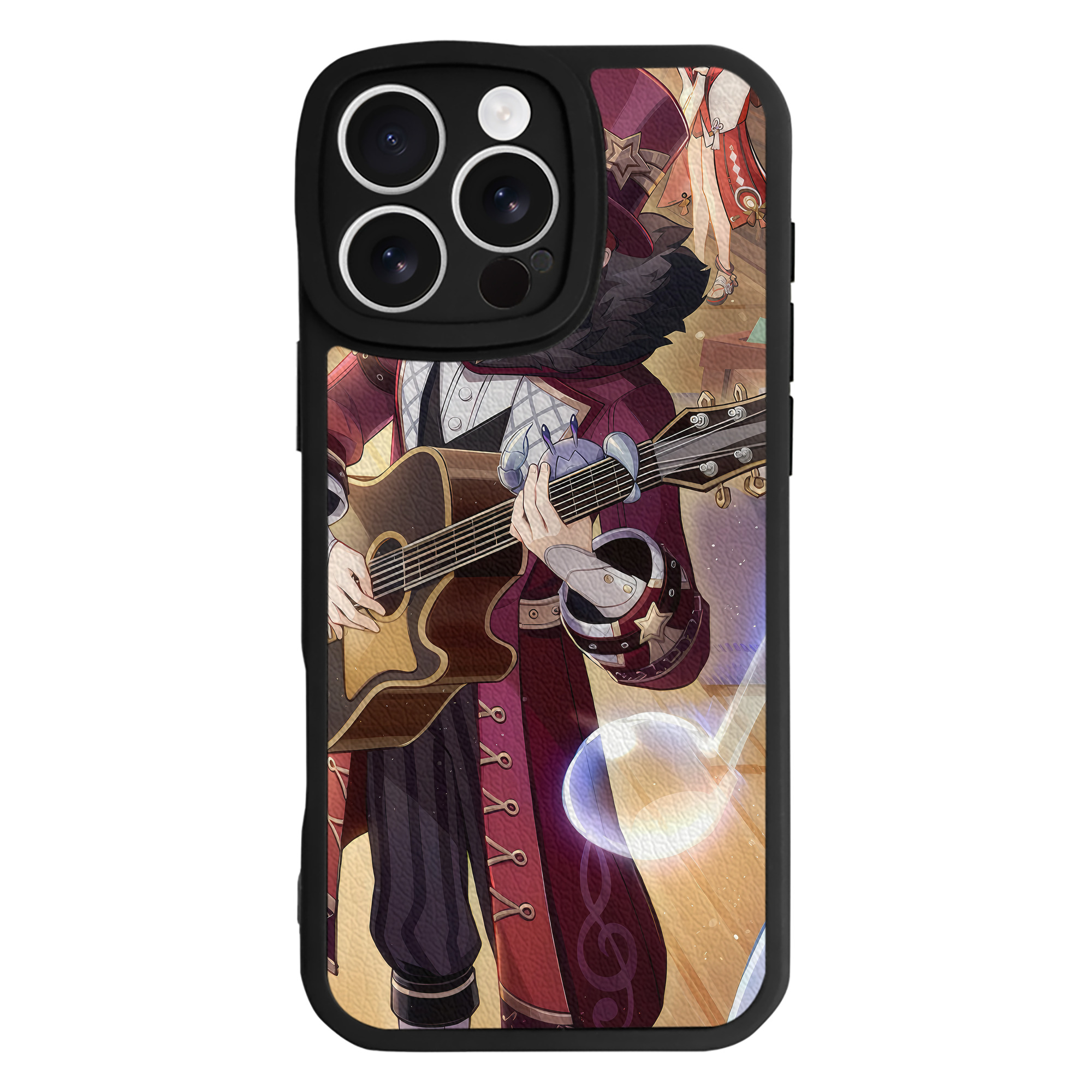 げんし神 genshin 【iPhone 16シリーズ対応】シリコンスマホケース（レザー調） 材質：シリコン